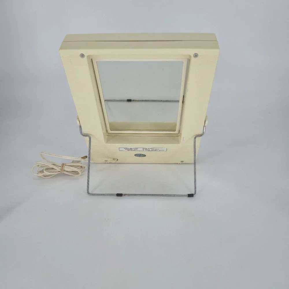 GE Lighted Makeup Mirror B11M-1 4 Modes 2 Magnification Vanity USA Vintage Works